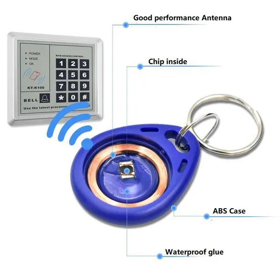 Metal Ring Proximity Chip Uid RFID Keyfob NFC Keychain 