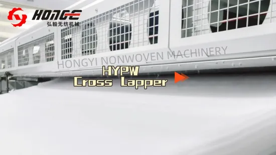 Hypw High Level Textile Industry Polyester Fiber Nonwoven Cross Lapper Machine with CE 