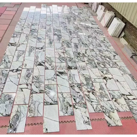 Starstone Chinese Calacatta Viola Marble Slab Elephant White Marble Tiles for Flooring 