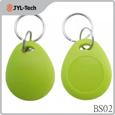 High Security Access Control Pear Overmolded RFID Keyfob