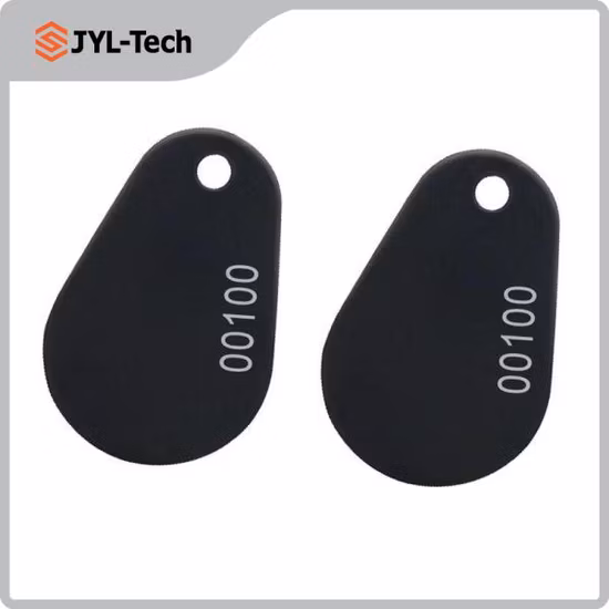 High Security Access Control Pear Overmolded RFID Keyfob