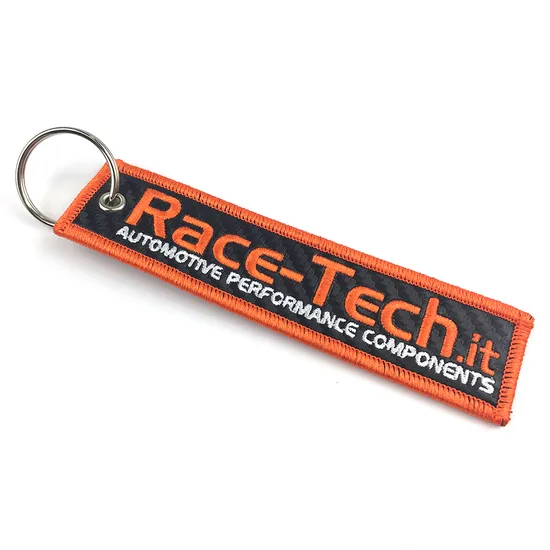 Customized Logo Personalized Embroidered Keychain with Brand