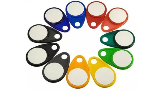 Fitness Club Keytags Logo Printed Durable 13.56MHz Pear Overmolded RFID Smart Keyfob NFC Keychain 