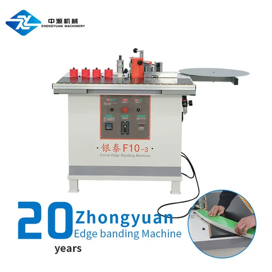 Automatic MDF Panel Furniture Curve Woodworking Industry Special Shaped Edge Banding Machine 