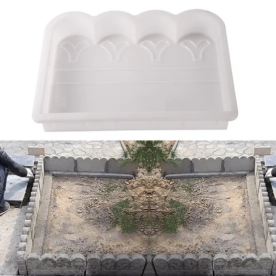 Home Garden Floor Road Cement Hollow Brick Path Mold Reusable DIY Plastic Decorative Openwork Wall Mold 