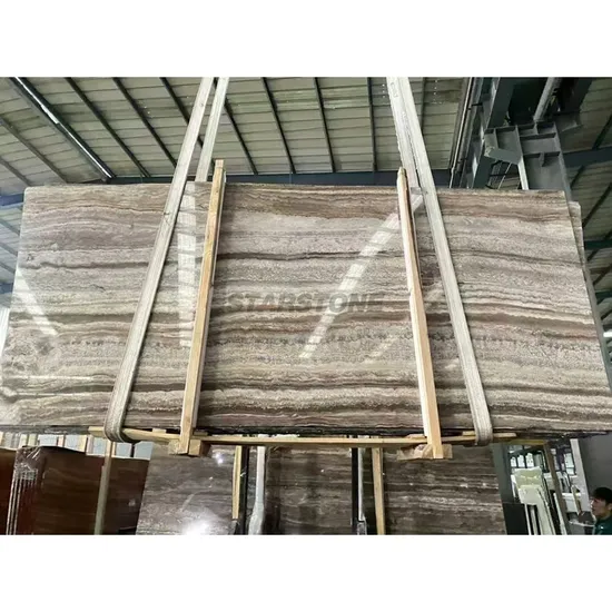 Starstone Natural Marble Stone Silver Travertine Slab for Wall Floor Decoration 