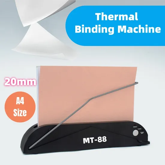 Portable Home Office Use Thermal Binder A4 Hot Glue Melt Binding Machine 
